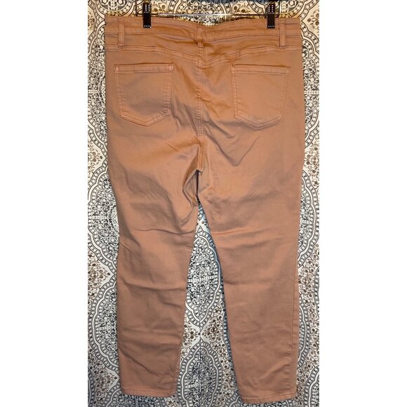 Buffalo David Bitton Womens Dusty Rose Skinny Jeans Size 14/34 Cotton Blend Styl - Picture 3 of 11